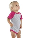 4430 Rabbit Skins Rabbit Skins Infant Vintage Fine Jersey Baseball Bodysuit