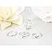 FIBO STEEL 4 Pcs Open Toe Rings for Women Arrow Tail Band Toe Ring Adjustable