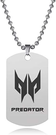 new media tie-tag necklace pendant stainless steel predator (fillet card and - style 1