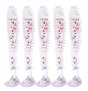 Spikey fishing lures 58mm Drop shot jig soft rubber shad for perch pike trout (CRYSTAL CLEAR)