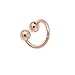 Qlychee Rose Gold Copper Finger Ring Magnet Healing Ring Pain Therapy Gift 1 Pc