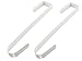 Hangorize® Premium Metal Over The Door Wreath Hanger 12 Inches 3 Pack (White)