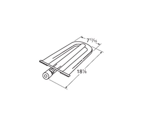 Music City Metals 12541 Stainless Steel Burner Replacement for Select Alfresco Gas Grill Models