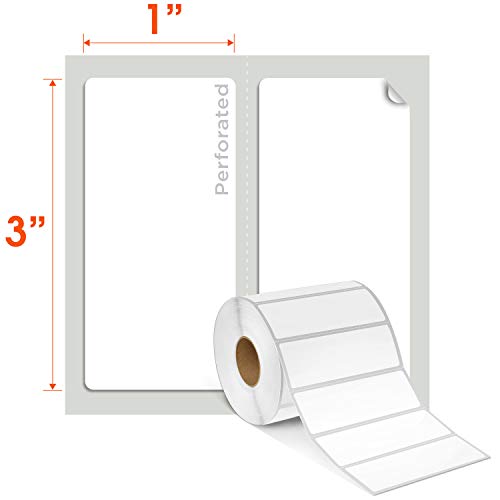 3" X 1” Direct Thermal Labels, Perforated FBA Barcode Address Labels
