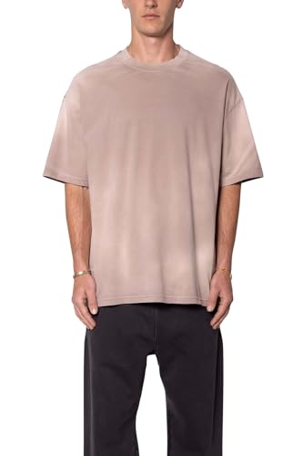 mnml Men's Faded Every Day II Tee - Washed Mauve, XXXL