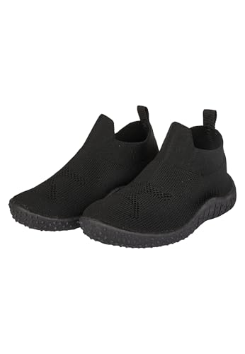 Sterntaler Badeschuhe knöchelhoch – Unisex Baby Aquaschuhe – mit ergonomischer Sohle – Flexibles Funktionsmaterial – Bequeme Strand Slipper - Kinder Bademode - Farbe schwarz, Größe 30