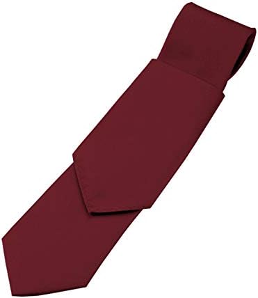 Solid Satin Men's Necktie and Pocket Square set
