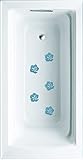 Blue Flower Non-slip saftey shower or tub grip stickers