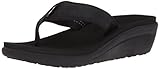 Teva Womens Women's W Voya Wedge Flip-Flop, Motif Blackout, 8 M US