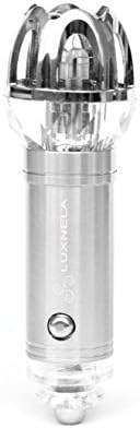 Top Quality Car Air Purifier / Ionizer by Luxnela. Removes Bad Odors, Smoke, Cigarette Smoke, Pollen, Dust (Silver)