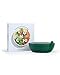 W&P Porter Plastic Bowl Lunch Container w/ Protective Non-slip Exterior, Green 1 Liter | Lid & Snap-tight Silicone Strap | Food Storage, Bento Box, Meal Prep | BPA-Free Plastic