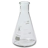 150ml Narrow Mouth Erlenmeyer Flask, 3.3 Borosilicate Glass, Karter Scientific 213G19 (Pack of 12)