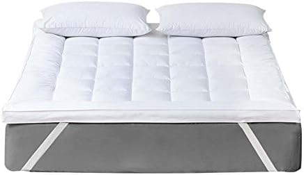 DADAO Mattress Full Size Washable Padded Double Layer Breathable Hypoallergenic Mattress Topper Quilted,3cm,200x220cm(79x87inch)