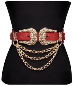 TrendyFashionJewelry Women Dark Brown Faux Leather Western  display picture 3