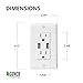 Sunco Lighting 6 Pack - UL Listed- High Speed USB Port Charger and Duplex Receptacle 15-Amp, 3.1A Charging Capability, Tamper Resistant Outlet- Wall-Plate Included