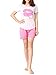 Ventelan Women's Short Sleeve Pajama Sets Sweet Kisses Printed Summer Sleepwear, Shorts Pink, Large