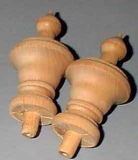 4 Royal Wood Finial 3 1/2 X 1 11/16 Inch