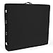 Saloniture Portable Physical Therapy Massage Table - Low to Ground Stretching Treatment Mat Platform - Black