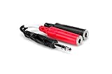 Hosa YPP-117 1/4" TRS to Dual 1/4" TSF Stereo Breakout Cable