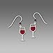 Sienna Sky Glass of Red Wine Earrings 1115-2