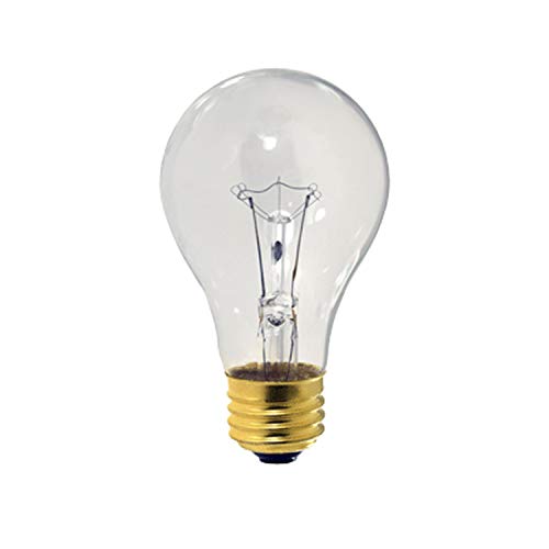 60 Watt A19 Medium Base 130 Volt Rough Service 3000 Hour Incandescent - Standard Household E26 Bulb (Clear, 24 Pack) - Thumbnail 4