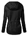 MixMatchy Women's Lightweight Front Zipper Solid Utility Anorak Hoodie Vest/Jacket