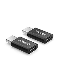 Adaptador de USB-C a Micro USB Anker, convierte la entrada USB tipo C a Micro USB, usa resistencia de 56 K, compatible con MacBook, ChromeBook Pixel, Nexus 5X, Nexus 6P, OnePlus 2 y mucho más, 2 unidades, negro2