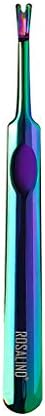 Goosun elegant touch cuticle pusher Stainless Steel Cuticle Remover and Cutter Durable Manicure and Pedicure Tool UV Gel Polish Soak OFF Skin Remover Manicure Nail Art