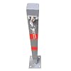 Fetcoi Parkeerpalen, inklapbare afsluitpalen, vergrendelingspalen, staal, 65 cm, vanaf parkeerplaats, oprit