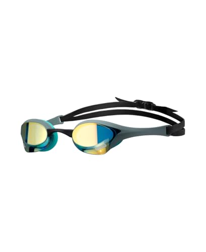 Arena Cobra Ultra Swipe Mirror Unisex Race Schwimmbrille für Erwachsene, Taucherbrille mit Gebogenen Spiegelgläsern, Anti-Beschlag, UV-Schutz, 5 Austa