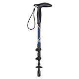 YAPASPT Double Lock Trekking Pole with Soft Handle Carbon Walking Cane for Women and Kids Hiking Stick Lightweight Elder Alpenstocks for Short Person 2-Way to Use