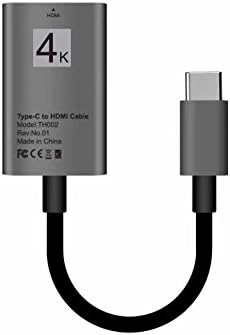 USB C to HDMI Adapter,HBM USB 3.1 Type C to HDMI Adapter/Cable 4K (Thunderbolt 3 Compatible) for Galaxy S8/S8 Plus/Note 8, MacBook, MacBook Pro, iMac, Chromebook Pixel, Dell XPS 15 and More