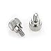 Favordrory 6#-32x5 Computer Case Thumb Screws, Silver, 50 Pieces