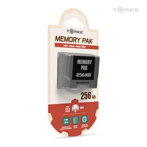Tomee 256KB Memory Pak for Nintendo 64 – N64 Memory Card, Controller Pak, Retro…