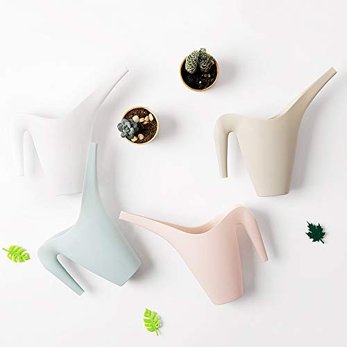 Crebri Mini Watering Can Indoor 10oz, Small Plant Watering Can, Succulent Bottle, Plastic Flower Tools for House, Tiny Bonsai Water Cans, Miniature (10 oz, White)