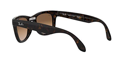 Ray Ban Rb4105 Folding Wayfarer Polarized Sunglasses Light Havana Brown Gradient I 54 Mm Pricepulse