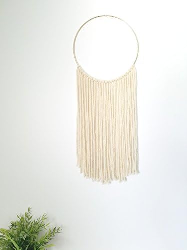 Cream Yarn Wall Hanging Home Decor