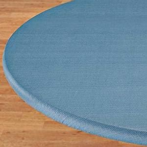 Amazon Com Laminet Elastic Fitted Table Cover Basketweave Blue Oblong Oval Fits Tables Up To 48 X 68 Patio Table Covers Garden Outdoor