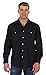Gioberti Men's Solid Long Sleeve Western Shirt with Pearl Snap-on Buttons, Black, X Large