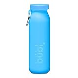 Bubi Bottle Reusable Collapsible BPA Free Silicone Water Bottle 22 Oz Sports Camping Canteen