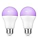 BrizLabs No Hub Required, with Google Assistant 806lm(60W Equivalent) A19 Turnable White and Color Ambiance Wi-Fi, Dimmable 9W LED Light Alexa Compatible, 2 Pack, Smart Bulbs-Multicolor