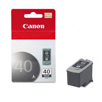 Canon PG40 - PG40 (PG-40) Ink Tank, 195 Page-Yield, Black