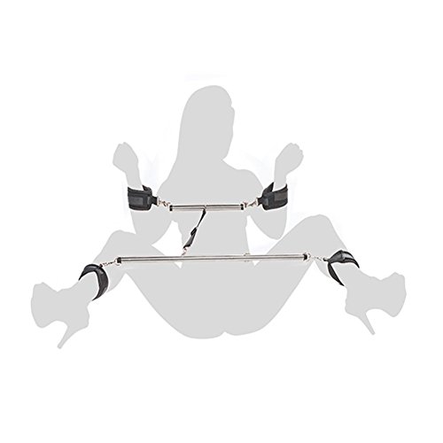 Moonight Spreader Bar Position Master Thigh Spreader Adjustable Cuffs Restraint Sports Training aid Tools for Legs for Couple Life (Spreader Bar)