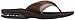 Reef Men's Leather Fanning Sandal, Brown/Brown, 11 M US