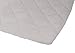 Waterproof Cotton Quilted Pack n Play Sheet | Mini Crib Sheet | All in one Mattress Pad Cover and Cozy Sheet , Grey by Ely's & Co