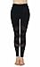iEFiEL Womens Mesh Panel Yoga Running Leggings Gym Workout Tights Black L