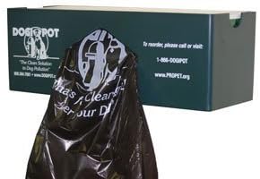 Dogipot1008-1 Single Bag Roll Dispenser for Inside Use Only, Polyethylene, Forest Green