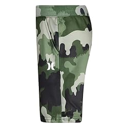 Solar French Terry Pull On Shorts Green Camo