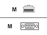 New - Serial cable RJ-45 (M) - DB-9 (M) 4 ft - 76000240