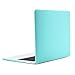 TOP CASE - Rubberized Matte Hard Case Cover Compatiable with MacBook Pro 13-inch A1989,A1706 with Touch Bar/A1708 Without Touch Bar (Release 2017,2016,2018) - Turquoise Blue
